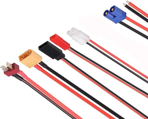 RC يبو شاحن بطارية محول موصل الفاصل سلك 10 في 1 الأخطبوط تحويل الأسلاك، 4.0 مم الموز التوصيل بطارية ليبو متعددة شاحن محول سلك الرصاص لـ Tamiya، JST، XT60، XT90 in Kuwait