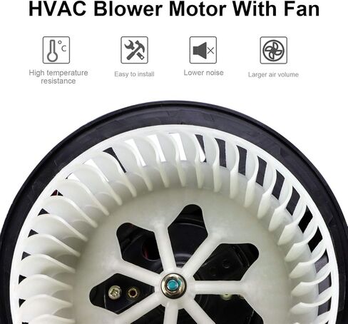 Youxmoto HVAC Blower Motor without Regulator Fits for BMW 128i, 135i 08-13, 06 for 325i, 325xi, 330i, 330xi, 330Ci, 325Ci, 07-13 for 328i, 335i, 07-08 for 328xi, 335xi, 07-08 for BMW 328xi in Saudi Arabia