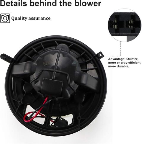Youxmoto HVAC Blower Motor without Regulator Fits for BMW 128i, 135i 08-13, 06 for 325i, 325xi, 330i, 330xi, 330Ci, 325Ci, 07-13 for 328i, 335i, 07-08 for 328xi, 335xi, 07-08 for BMW 328xi in Saudi Arabia