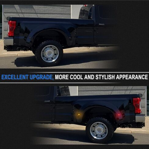 LED Dually Bed Fender Side Marker Lights Replacement for F250 F350 F450 F550 Super Duty 2011-2018, Smoke Lens in Saudi Arabia