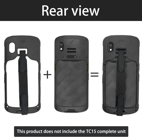 TC15 Protective Case with Handstrap for Zebra TC15 Barcode Scanner Handheld Mobile Computer, Rugged Bumper Cover in Saudi Arabia