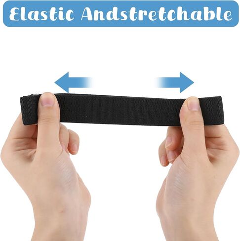 2Pcs Sleeve Garters for Men, Elastic Black Arm Band Sleeve Garters for Men Stretchy Adjustable Anti-Slip Armband for Women 1920s Accessories Shirt Garters for Men Father Husband in Saudi Arabia