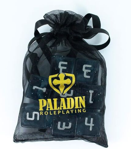 نرد Starfarer Sci-Fi D6 - 'Mothership' - رمادي/أزرق مع دوامات بيضاء in Kuwait