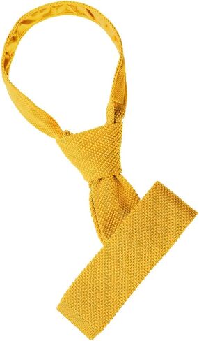 Allegra K Men's Self-Tied Solid Color Skinny Flat Tips Designed Knit Ties in Saudi Arabia
