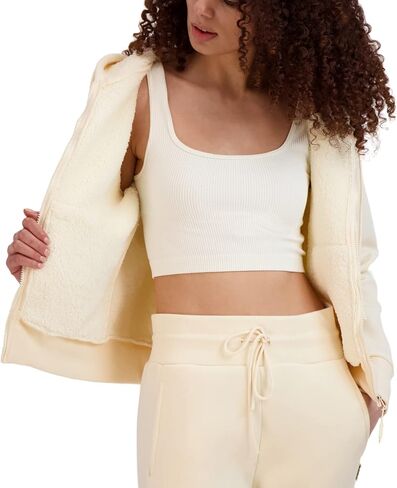 BEARPAW Women's Zip Up Sherpa Lined Hoodie with Pockets in Saudi Arabia