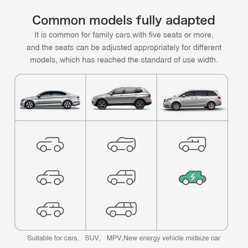 مرتبة هوائية Boiland SUV سميكة ومزدوجة الجوانب، مرتبة سفر متدفقة، مرتبة سيارة قابلة للنفخ مع مضخة هواء كهربائية ووسادتين، سرير نوم للسيارة للمنزل والخارج والسفر (رمادي) in Kuwait