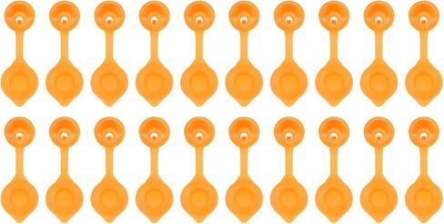 harfington 50pcs الوقود الغاز يمكن تنفيس قبعات 8 × 60mm البلاستيك خزان الغاز إبريق تنفيس طوق غطاء لأباريق الوقود المعدنية الطراز القديم الغاز الوقود المياه يمكن إبريق، أصفر in Saudi Arabia