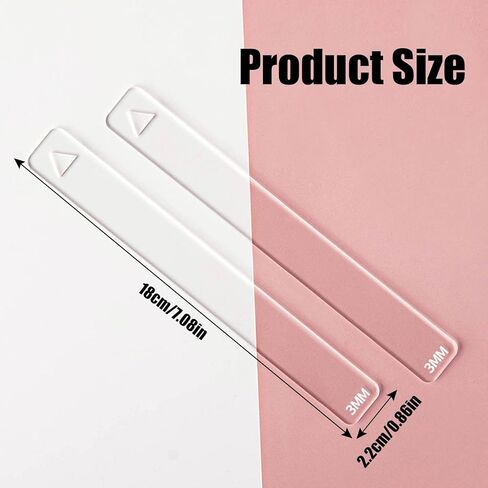 Pottery Rolling Mud Guide, 2 Pcs Acrylic Roller Depth Guides for Polymer Clay, Thick Mudboard Guide Strips Clay Tools for Manual Self Made Clay Pottery Fixing Clay Thicknesses (5 mm) in Kuwait