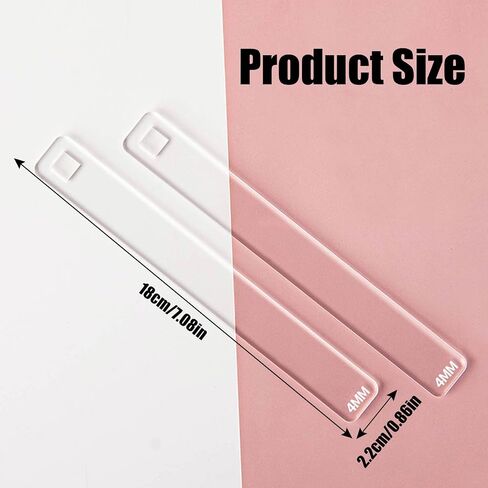 Pottery Rolling Mud Guide, 2 Pcs Acrylic Roller Depth Guides for Polymer Clay, Thick Mudboard Guide Strips Clay Tools for Manual Self Made Clay Pottery Fixing Clay Thicknesses (5 mm) in Kuwait