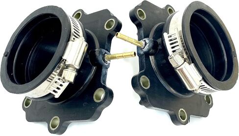 2X Intake boot Carburetor Mounting Flange Snowmobile Compatible with Arctic Cat Mountain Cat 500 Efi.Powder Special 500.Zl 600 3005-264. Replacement part number: 07-100-56 (2) in Kuwait