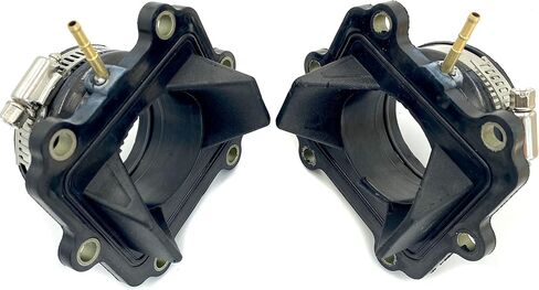 2X Intake boot Carburetor Mounting Flange Snowmobile Compatible with Arctic Cat Mountain Cat 500 Efi.Powder Special 500.Zl 600 3005-264. Replacement part number: 07-100-56 (2) in Kuwait