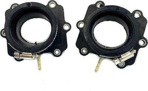 2X Intake boot Carburetor Mounting Flange Snowmobile Compatible with Arctic Cat Mountain Cat 500 Efi.Powder Special 500.Zl 600 3005-264. Replacement part number: 07-100-56 (2) in Kuwait