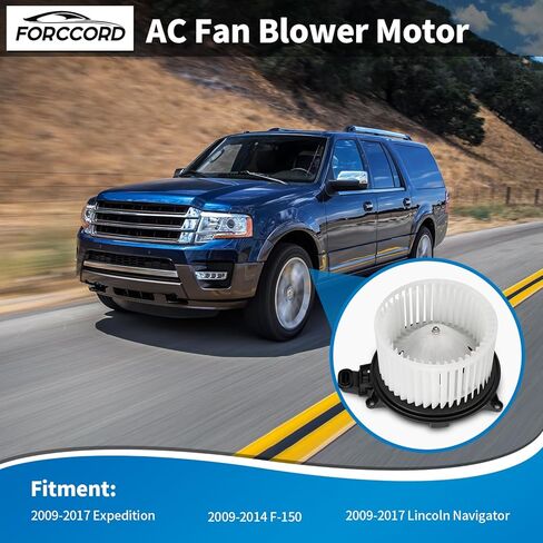 HVAC Fan Blower Motor Compatible with 2009-2017 Ford Expedition, 2009-2014 F-150, 2009-2017 Lincoln Navigator AC Heater Blower Motor Assembly Replace# CL1Z19805A AL1Z19805A in Saudi Arabia