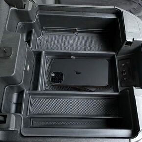 صينية تنظيم وحدة التحكم المركزية متوافقة مع 2019-2022 Silverado/GMC Sierra 1500 و2020-2023 Silverado/Sierra 2500HD 3500HD صندوق مسند ذراع وحدة التحكم المركزية - وحدة تحكم كاملة مع مقاعد دلو فقط