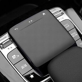 Car Center Console Mouse Protect Cover Console Touch Screen Controller Cover Mouse Screen Protect Cover Shell for Mercedes Benz A B AMG CLA GLE GLS GLB GLA 2020-2022 (Black)