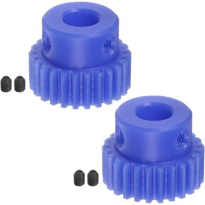 HARFINGTON 2pcs Spur Gear 6mm Bore Pinion Gear 25T Mod 1 Plastic Motor Gear for RC Car Replacement Parts Accessories Electric Grinder Gearbox Reduction Gear Gear Reducer