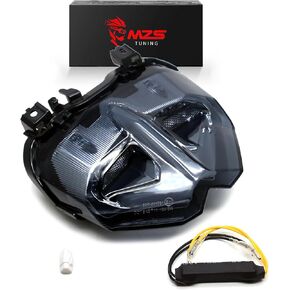 MZS Motorcycle Tail Light, LED Integrated Turn Signal Blinker Brake Taillight Smoke Compatible with MT09 2021-2023 | MT-09 SP 2021-2023 | MT10 2022 | MT-10 SP 2022