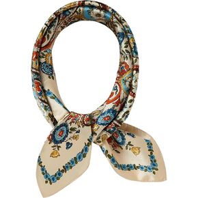 100% Mulberry Silk Scarf 21x 21inches Women's Small Square Scarf for Night Sleeping
