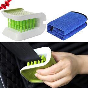 Car Seat Belt Cleaning Brush, Car Drying Towel,Detailing Brush Set,Exterior&Interior car Detailing Brush,Non-Slip Brush Cleaner,seat Belt Cleaner,car Interior Cleaning Brush,car Accessories for Women
