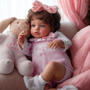 BABESIDE Lifelike Reborn Baby Dolls JoJo - 20Inch Cute Soft Vinyl Realistic Baby Doll Poseable Real Life Baby Dolls with Complete Accessories for 3+ Years Old Gifts