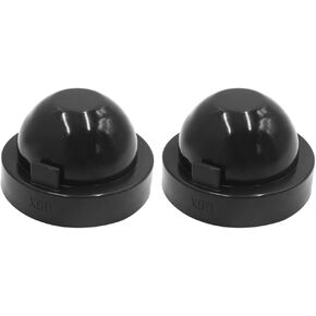 uxcell 2pcs 90mm Inner Dia Rubber Car LED Headlight Housing Dust Cap Seal Cover Black