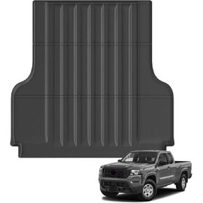 All Weather Floor Mats Fit for Nissan Frontier 2022 2023 2024 Crew Cab w/ 2nd Row Under Seat Storage TPE Liners Frontier Set All Season Odorless Anti-Slip