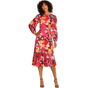 Maggy London Women's Light Charmeuse Fit and Flare Occasion Event Party Date Night Out Guest of