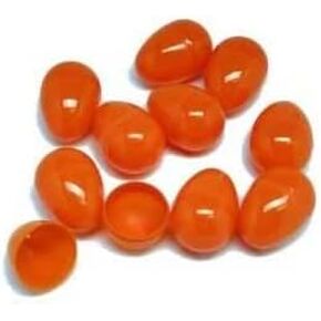 Rhode Island Novelty Set of 12 Orange 2.5" Plastic Easter Eggs