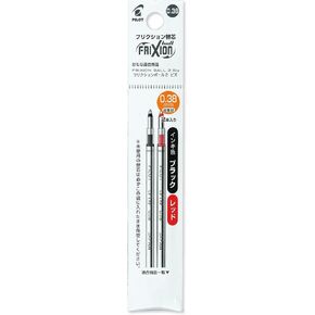 Pilot Refill for Frixion Ball Biz 0.38, 2 Pieces, Black, Red (LFBTRF40UF-2C)