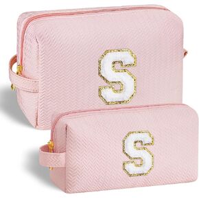 YOOLIFE حقيبة مكياج للسفر حقيبة مستحضرات التجميل، حقائب مكياج للنساء حقيبة مكياج كبيرة للعناية بالبشرة وحقيبة أدوات الزينة هدايا شخصية للنساء صديقتها المراهقة أفضل صديق هدايا عيد ميلاد الأم المعلم R أبيض in Kuwait