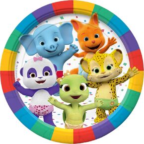 Treasures Gifted Officially Licensed Jim Henson’s Word Party Plates 8ct - 7in Word Party Dessert Plates - Word Party Birthday Party Supplies - Word Party Theme Decorations