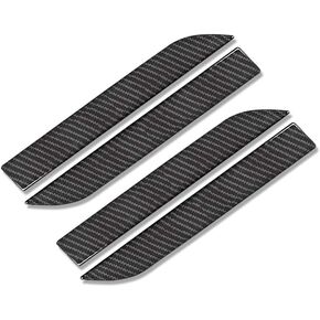 Door Handle Sills Protection Kit 4K Glossy Real Carbon Fiber Cover Compatible with Tesla Model X (4 Pieces Set)
