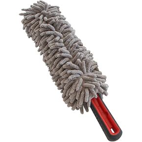 Car Wheel Brush, Auto Detailing Wash Brush Duster Exterior Scratch Free with Long Handle Ergonomic Grip, Gift for Men Car Guy, Universal for Cleaning Vehicle Truck SUV Van Tire Wheel