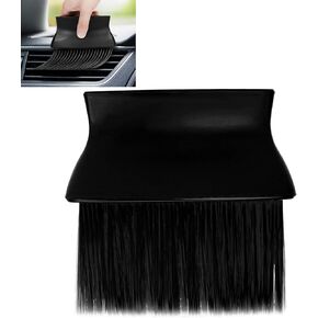 Auto Interior Dust Brush, Car Cleaning Brushes Duster, Car Interior Dust Cleaning Brush, Soft Bristles Detailing Brush Dusting Tool for Automotive Dashboard Air Vents, Computer (Yellow)