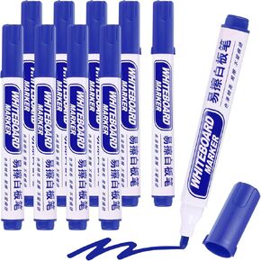 M&G Dry Erase Markers, 10 Pack Easy to Erase White Board Markers Low Odor Whiteboard Marker Fine Tip Marking Pens for Classroom Office Meeting Home, Red