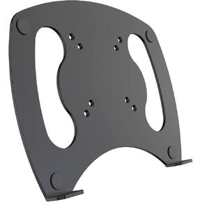 JOY worker VESA Laptop Tray, Steel Notebook Holder for Monitor Arm/Mount, Ventilated Platform VESA Mount Tray for Up to 15.6 Inches Laptop, 75x75/100x100mm VESA, 17.6lbs Weight Capacity, Black