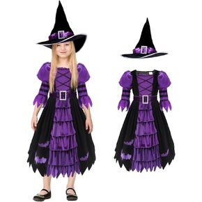 Halloween Costume for Girls, Girls Witch Costume, Kids Toddler Halloween Costume, Kids Girls Witch Costume for Party
