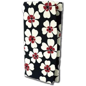 Cute Women's Cash Wallet [ Made in Japan ] Traditional Edo Komon Design (Cash Envelop Wallet) (camellia (navy))