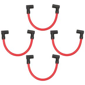 4pcs 9.5" Spark Plug Wire Set 582365, 10mm Lead Wire Spark Plug Compatible with Johnson Evinrude 80-140 Hp V4 outboards
