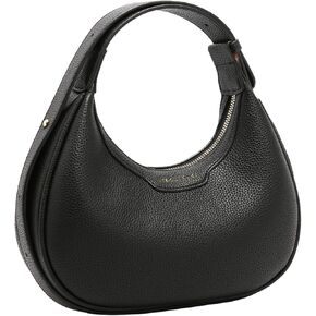 MYHOZEE Crescent Shoulder Bag for Women Leather Crossbody Hobo Purse Adjustable Strap Clutch Handbag