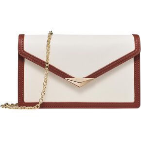 SWEETV Classic Envelope Purses for Women Elegant PU Leather Handbags for Evening, Weddings, Parties, and Formal Events