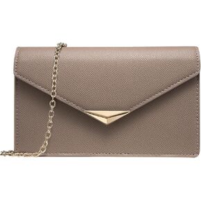 SWEETV Classic Envelope Purses for Women Elegant PU Leather Handbags for Evening, Weddings, Parties, and Formal Events