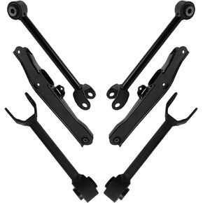 TRQ Rear Control Arm Set Compatible with 2007-2010 Chrysler Sebring 2008-2010 Dodge Avenger