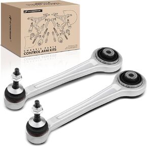 A-Premium 2 x Rear Forward Upper Control Arm, with Ball Joint & Bushing, Compatible with BMW - 2000-2010 - 525i 528i (xDrive) 530i 535i (xDrive) 545i 550i 525xi 528xi 530xi 535xi 745i 750i 745Li 750Li