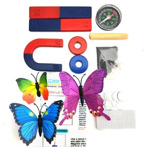 EUDAX Physics Science Magnets Kit for Education Science Experiment Tools Icluding Bar/Ring/Horseshoe/Compass Magnets