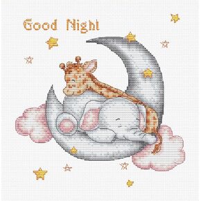 Cross Stitch Kit Luca-S Gold - Good Night, B1192