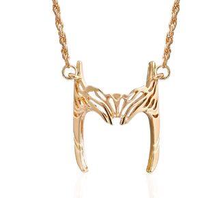 Sphers Wanda Maximoff Necklace Scarlet Witch logo Necklace Tiara Crown Pendant Women Gift Superhero Cosplay Costume Jewelry Silver