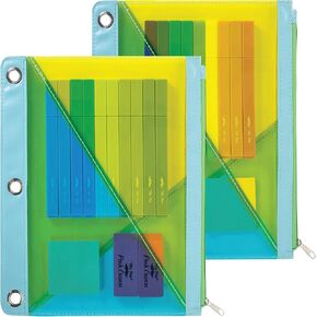 Mr. Pen- Transparent Pencil Pouches, 2 Pack, Pencil Pouch for 3 Ring Binder Pencil Pouch, Pencil Cases, Pencil Case for Binder Pouch, 3 Ring Binder Pouch, Pencil Bags with Zipper Pencil Pouch