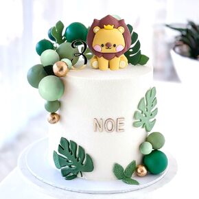 JeVenis Lion Cake Topper Lion Cake Topper Lion Birthday Decorations Safari Animal Cake Toppers Safari Cake Topper Wild One Cake Topper Jungle Safari Baby Shower Cake Decorations in Kuwait