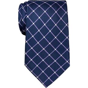 Retreez Dots and Check Pattern Woven Men's Tie Necktie